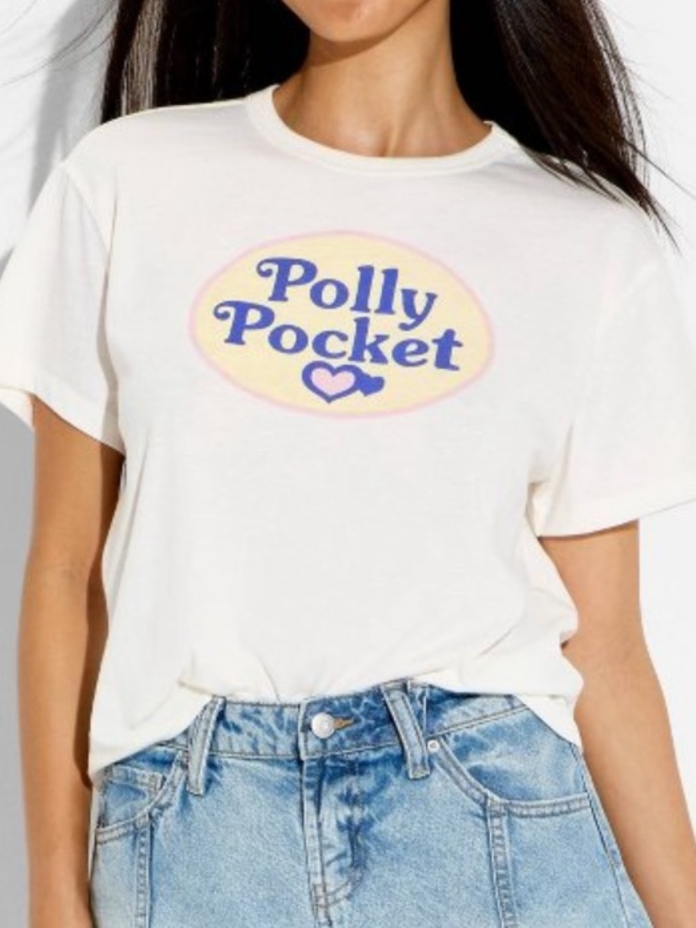 Grayson Threads Polly Pocket White Logo Tee XL NWT